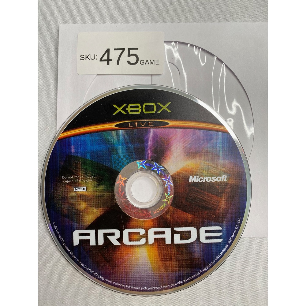 Microsoft Xbox Live Arcade Original Xbox Game Disc